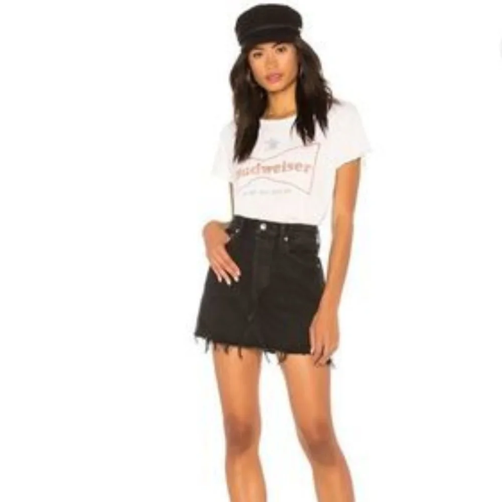 Agolde Quinn High Rise Denim Skirt Size 26